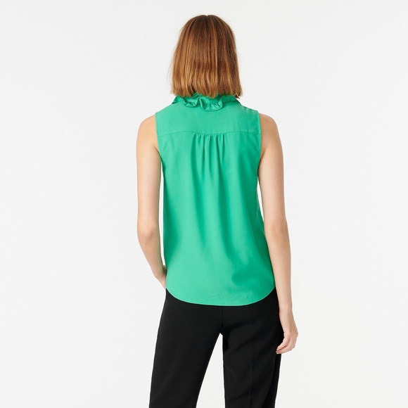 J. CREW Ruffleneck sleeveless top - Picture 5 of 5